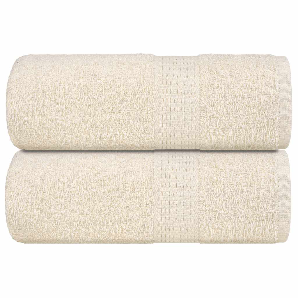 Toallitas invitadas de Vidaxl 2 pcs 30x50 cm 360 g m² 100% de crema de algodón