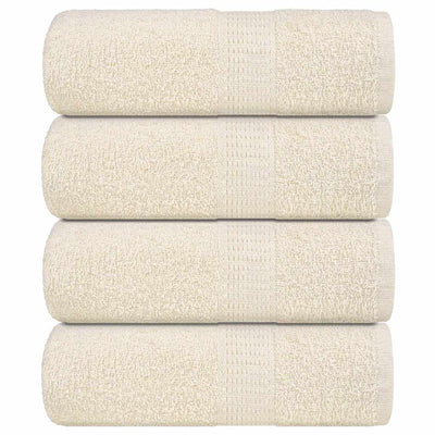 Vidaxl Guest Wipes 4 PCS 30x50 cm 360 g m² 100% Crema di cotone, colorato