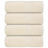 Toallitas invitadas de Vidaxl 4 pcs 30x50 cm 360 g m² 100% de crema de algodón