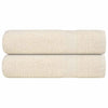 Asciugamani Vidaxl 2 ST 50x100 cm 360 g m² 100% Crema di cotone -Collorato