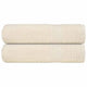 Asciugamani Vidaxl 2 ST 50x100 cm 360 g m² 100% Crema di cotone -Collorato