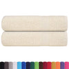 Asciugamani Vidaxl 2 ST 50x100 cm 360 g m² 100% Crema di cotone -Collorato