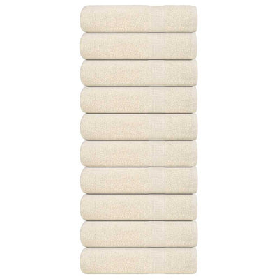 Vidaxl handdoeken frogn 10 st 50x100 cm 360 g m² crème