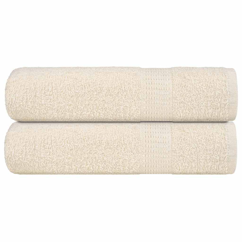 Vidaxl Asciugamani per doccia 2 ST 70x140 cm 360 g m² 100% Crema di cotone