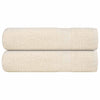 Vidaxl douchehanddoeken frogn 2 st 70x140 cm 360 g m² crème