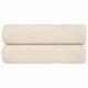 Vidaxl douchehanddoeken frogn 2 st 70x140 cm 360 g m² crème