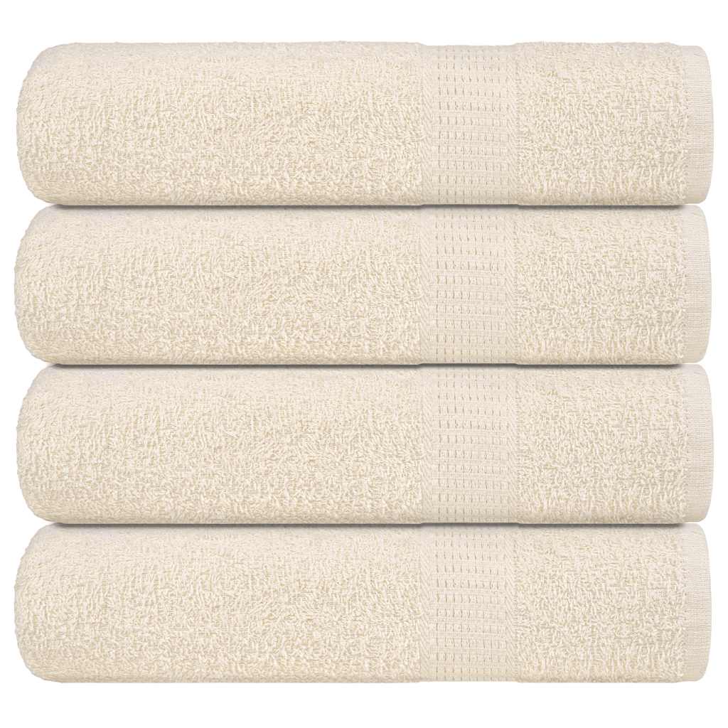 Toallas de ducha Vidaxl 4 ST 70x140 cm 360 g m² 100% de crema de algodón
