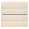 Asciugamani da bagno Vidaxl 4 pezzi 100x150 cm 360 g m² 100% crema di cotone, colorato