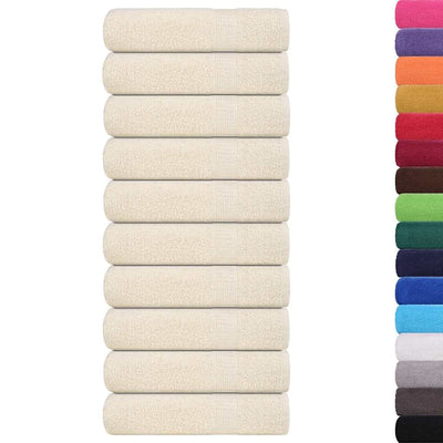 Toallas de baño Vidaxl 10 st 100x150cm 360 g m² 100% de color de algodón de color de algodón
