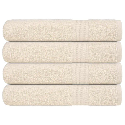 Vidaxl sauna asciugamani 4 ST 80x200 cm 360 g m² 100% crema di cotone