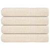 Vidaxl sauna asciugamani 4 ST 80x200 cm 360 g m² 100% crema di cotone