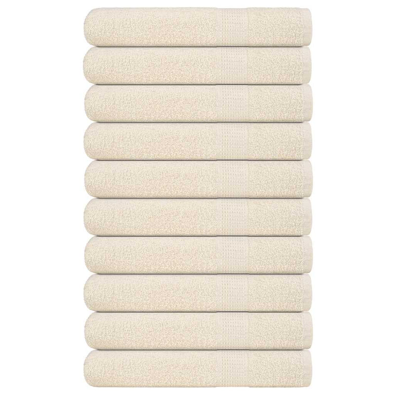 Toallas de sauna Vidaxl 10 st 80x200 cm 360 g m² 100% de algodón