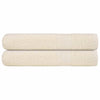 Asciugamani Vidaxl 2 pezzi 100x200 cm 360 g m² 100% Crema di cotone, colorato