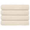 Asciugamani Vidaxl 4 ST 100x200 cm 360 g m² 100% Crema di cotone -Collorato