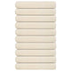 Toallas Vidaxl 10 pc 100x200 cm 360 g m² 100% de crema de algodón