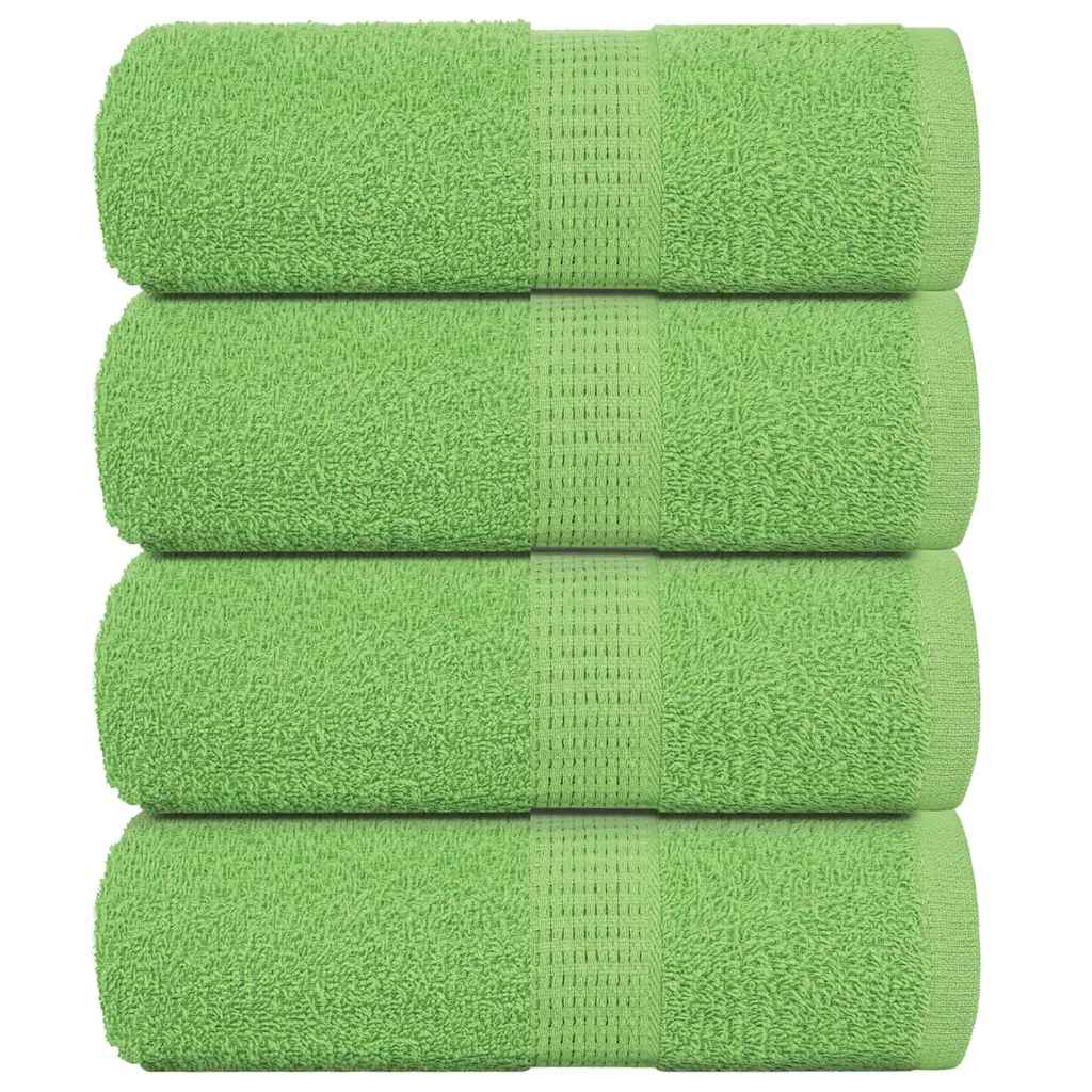 Toallitas de jabón Vidaxl 4 ST 30x30 cm 360 g m² 100% de manzana de algodón verde