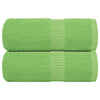 Vidaxl Guest Wipes 2 PCs 360 g m² 360 g m² 100% di mela di cotone verde