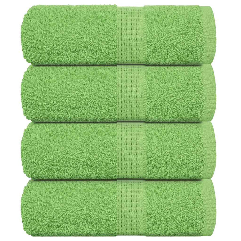 VIDAXL WIPES GUEST 4 pezzi 360 g m² 360 g m² 100% di mela di cotone verde