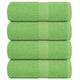 Toallitas invitadas de Vidaxl 4 PCS 360 g m² 360 g m² 100% de manzana de algodón verde
