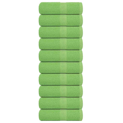 Vidaxl Guest Wipes 10 PCs 360 g m² 360 g m² 100% di mela di cotone verde