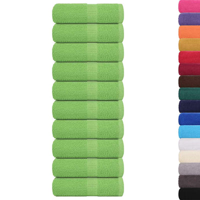 Vidaxl Guest Wipes 10 PCs 360 g m² 360 g m² 100% di mela di cotone verde