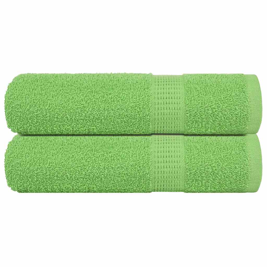 Vidaxl handdoeken frogn 2 st 50x100 cm 360 g m² appelgroen