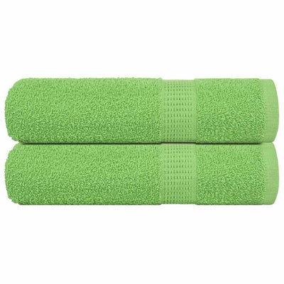 Asciugamani Vidaxl 2 ST 50x100 cm 360 g m² 100% di mela di cotone verde