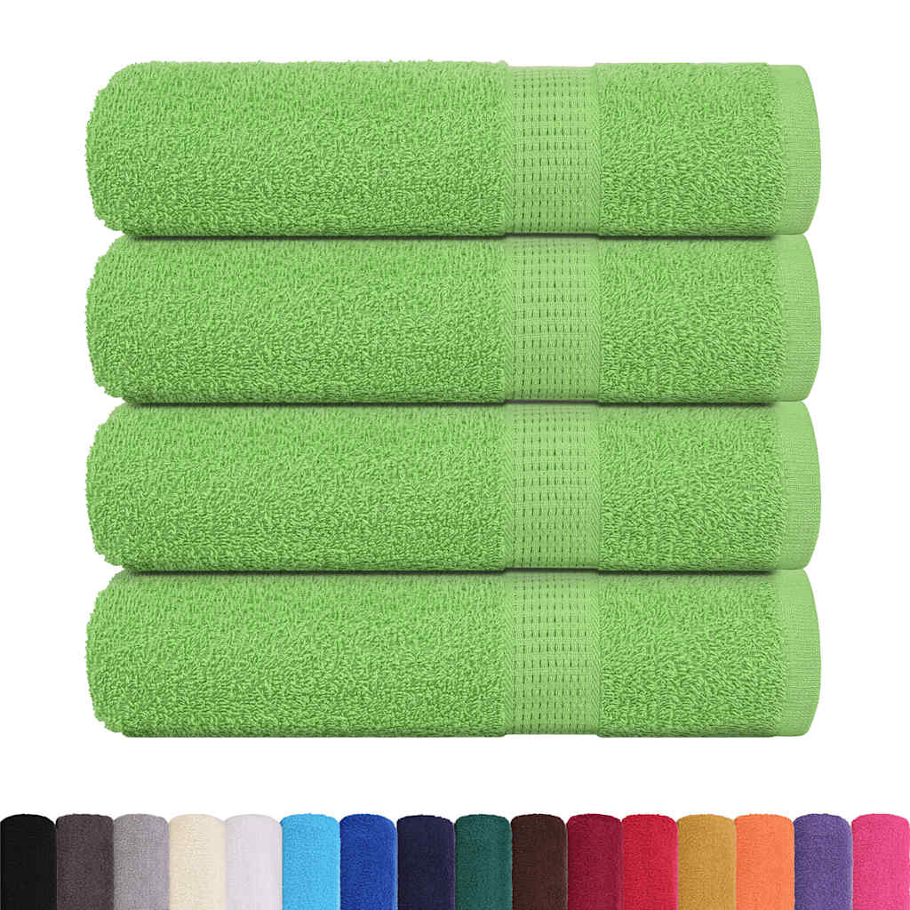 Vidaxl handdoeken frogn 4 st 50x100 cm 360 g m² appelgroen
