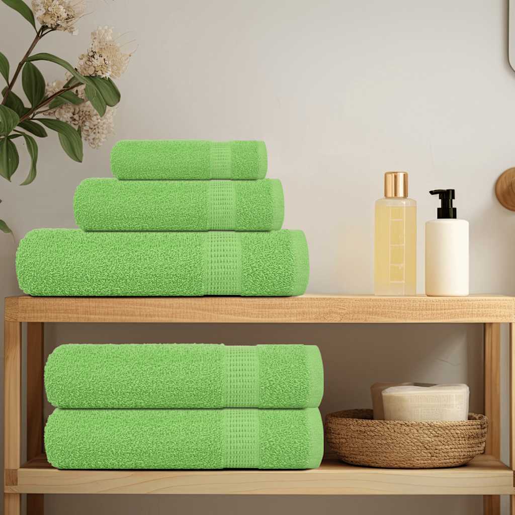 Vidaxl handdoeken frogn 4 st 50x100 cm 360 g m² appelgroen