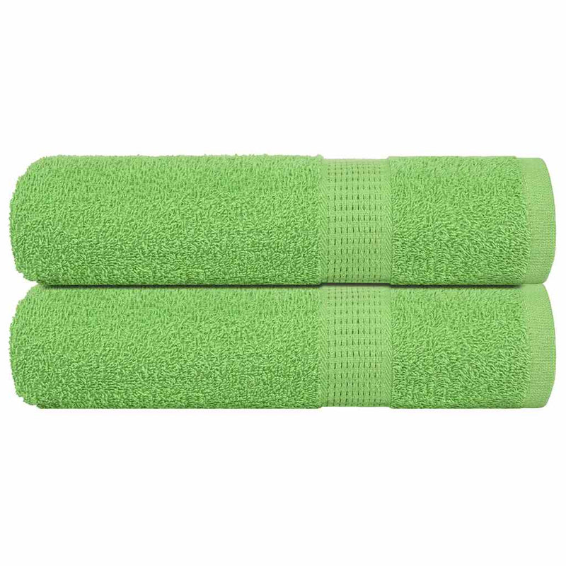 Vidaxl Asciugamani per doccia 2 ST 70x140 cm 360 g m² 100% di mela di cotone verde