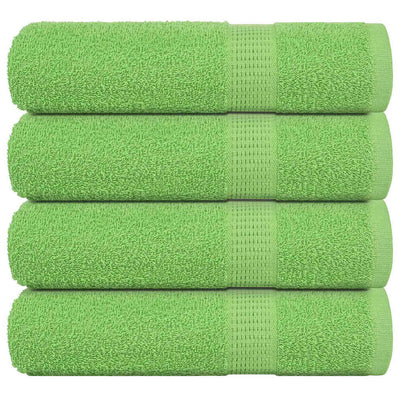 Toallas de ducha Vidaxl 4 ST 70x140 cm 360 g m² 100% de manzana de algodón verde