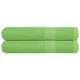 Toallas de sauna Vidaxl 2 st 80x200 cm 360 g m² 100% de manzana de algodón verde