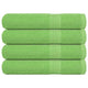 Toallas de sauna Vidaxl 4 st 80x200 cm 360 g m² 100% de manzana de algodón verde