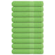 Toallas de sauna Vidaxl 10 st 80x200 cm 360 g m² 100% de manzana de algodón verde