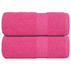 Toallitas de jabón Vidaxl 2 st 30x30 cm 360 g m² 100% rosa de algodón