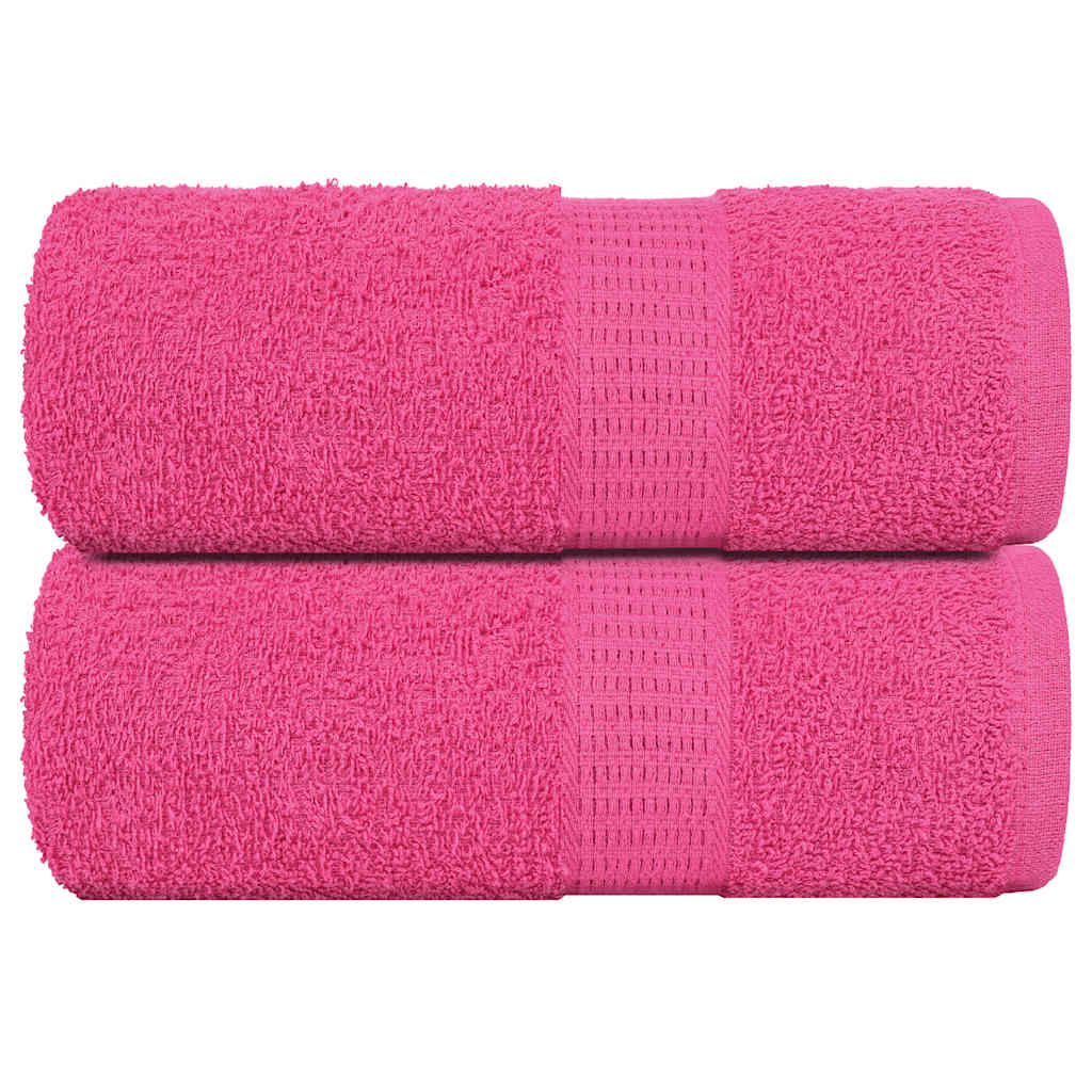 Toallitas de jabón Vidaxl 2 st 30x30 cm 360 g m² 100% rosa de algodón