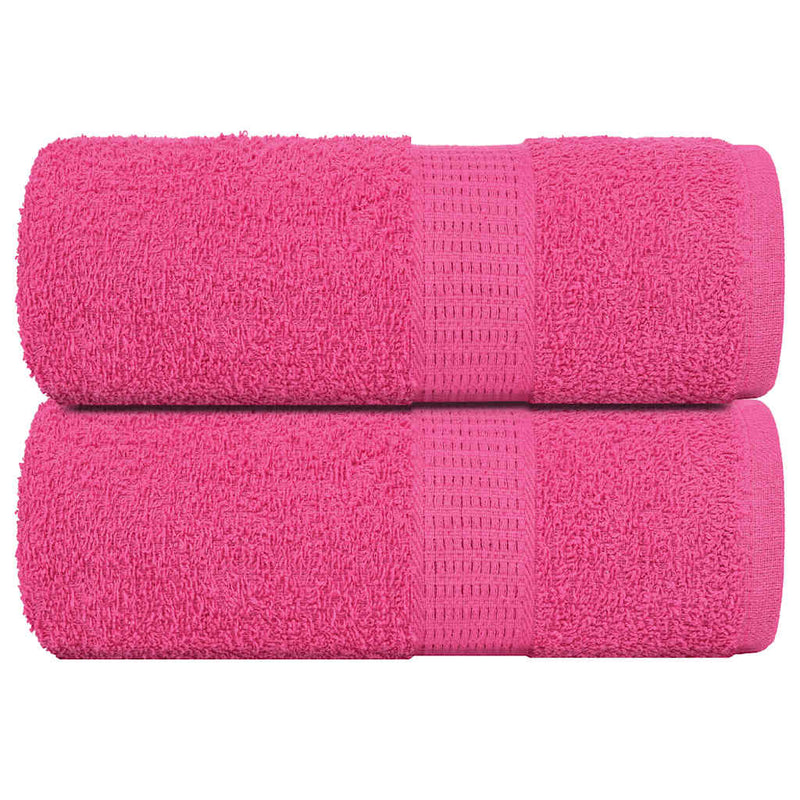 Toallitas de jabón Vidaxl 2 st 30x30 cm 360 g m² 100% rosa de algodón