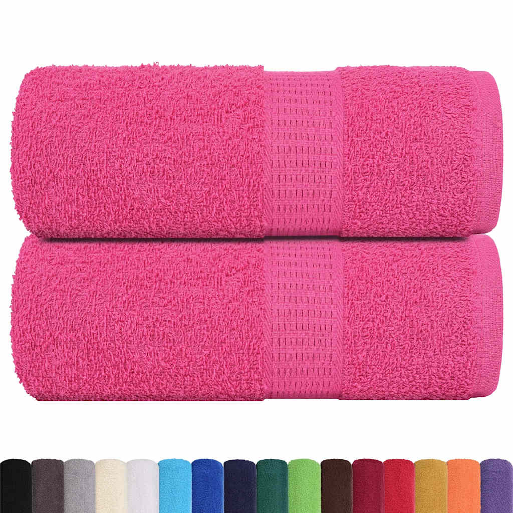 Toallitas de jabón Vidaxl 2 st 30x30 cm 360 g m² 100% rosa de algodón