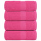 Toallitas de jabón de Vidaxl 4 ST 30x30 cm 360 g m² 100% de algodón rosa