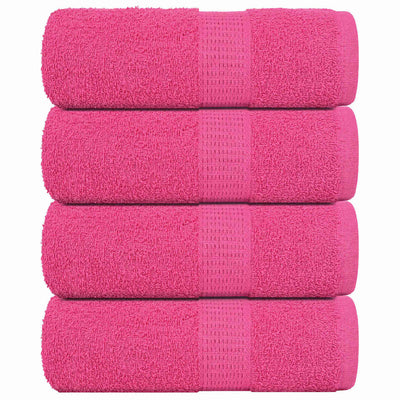 VIDAXL SALUPE DI SPAINS 4 ST 30x30 cm 360 g m² 100% di cotone rosa