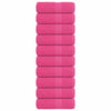 VIDAXL SALPA DI SPAINS 10 ST 30x30 cm 360 g m² 100% di cotone rosa