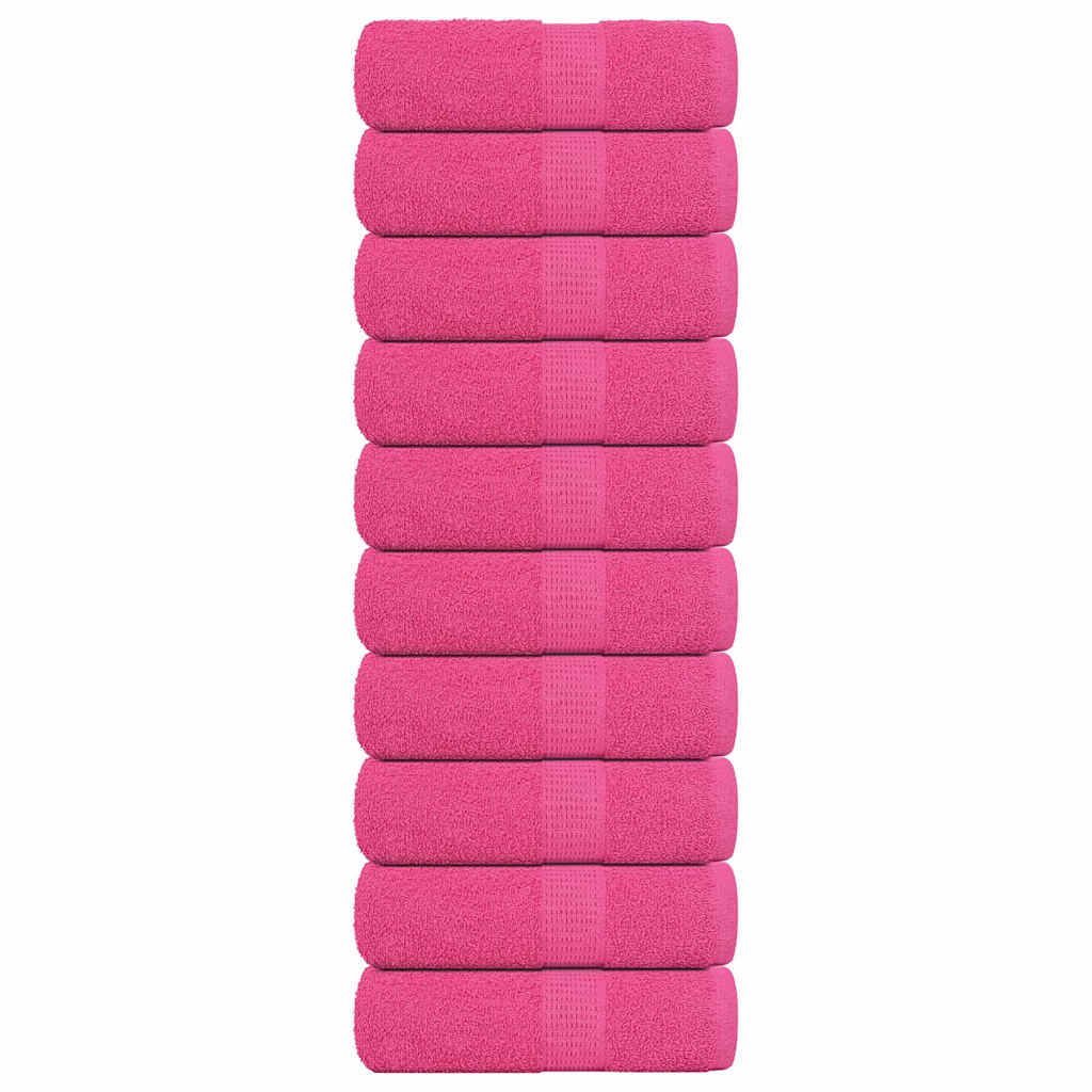 Toallitas de jabón Vidaxl 10 st 30x30 cm 360 g m² 100% rosa de algodón