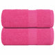 Toallitas invitadas de Vidaxl 2 st 30x50 cm 360 g m² 100% rosa de algodón