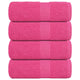 Toallitas invitadas de Vidaxl 4 pcs 30x50 cm 360 g m² 100% rosa de algodón