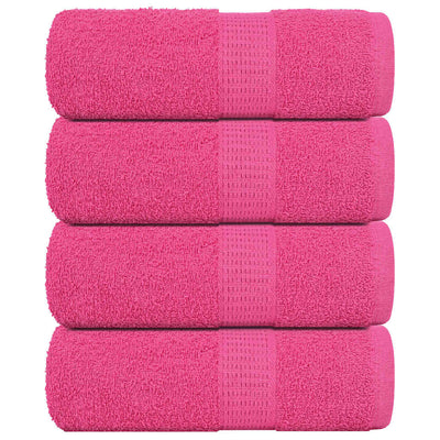 Vidaxl Guest Wipes 4 PCS 30x50 cm 360 g m² 100% di cotone rosa