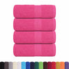 Toallitas invitadas de Vidaxl 4 pcs 30x50 cm 360 g m² 100% rosa de algodón