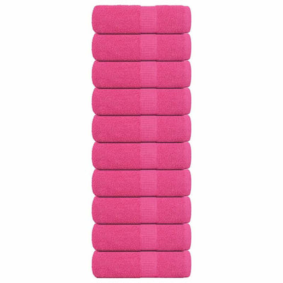 Vidaxl Guest Wipes 10 pezzi 30x50 cm 360 g m² 100% di cotone rosa