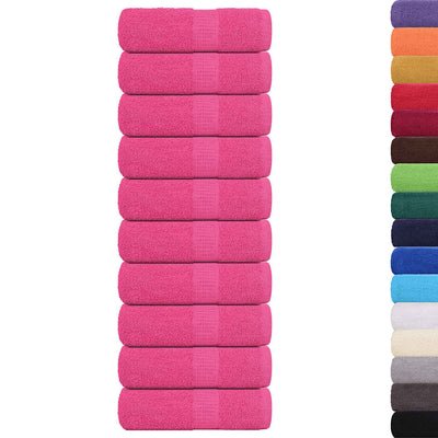 Vidaxl Guest Wipes 10 pezzi 30x50 cm 360 g m² 100% di cotone rosa