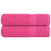 Vidaxl handdoeken frogn 2 st 50x100 cm 360 g m² roze