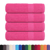Asciugamani Vidaxl 4 ST 50x100 cm 360 g m² 100% di cotone rosa